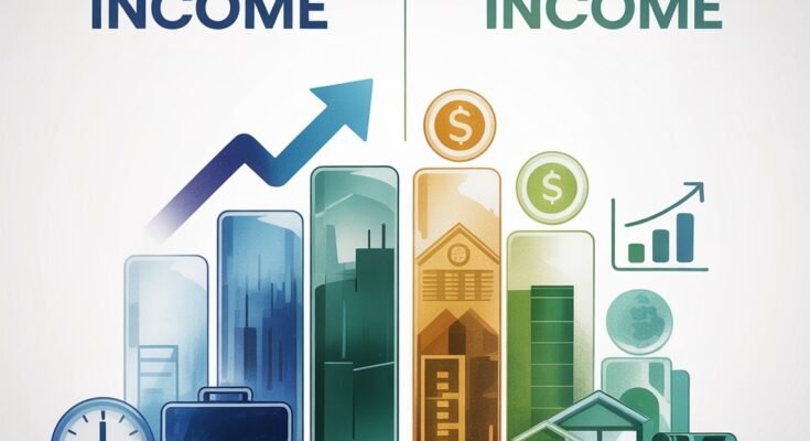 difference between active income and passive income