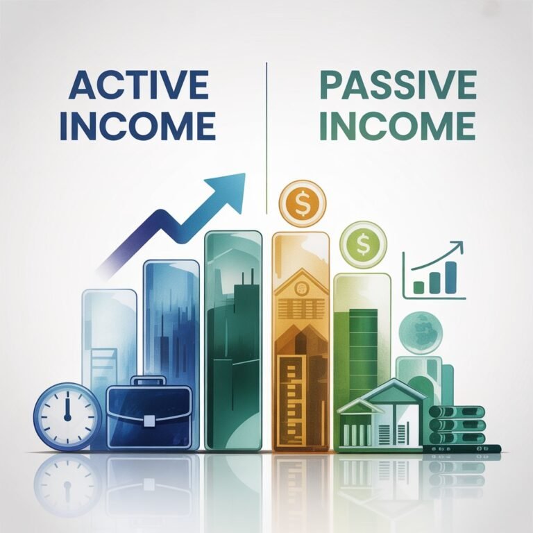 difference between active income and passive income