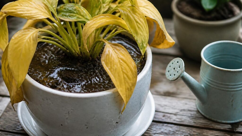 plant leaves turning yellow